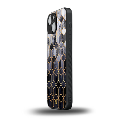 mermaid skin grey edition back phone cover | glass case for iphone 13 mini