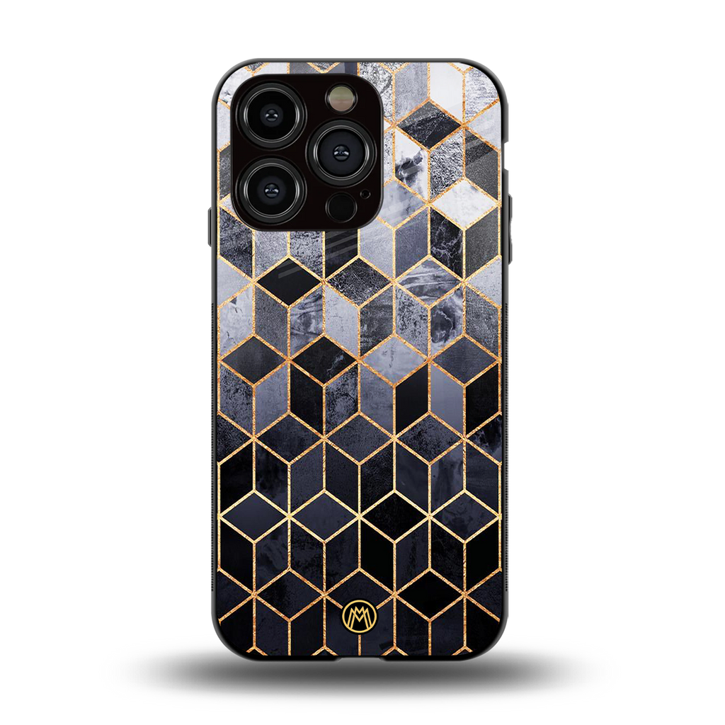 mermaid skin grey edition back phone cover | glass case for iphone 13 pro