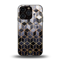 mermaid skin grey edition back phone cover | glass case for iphone 13 pro