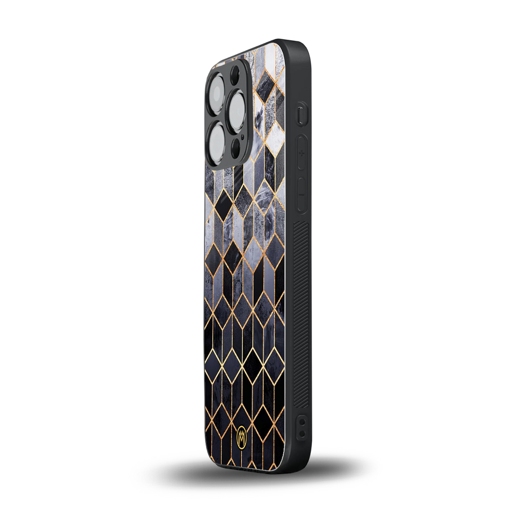 mermaid skin grey edition back phone cover | glass case for iphone 13 pro