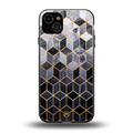 mermaid skin grey edition back phone cover | glass case for iphone 15 plus