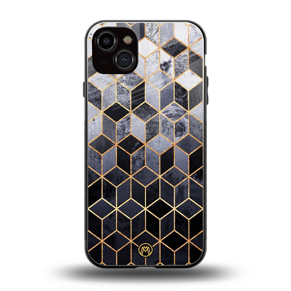 mermaid skin grey edition back phone cover | glass case for iphone 15 plus