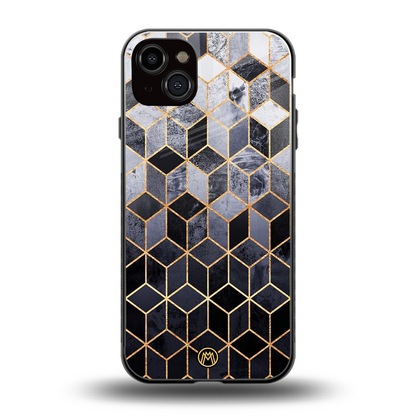 mermaid skin grey edition back phone cover | glass case for iphone 14 plus