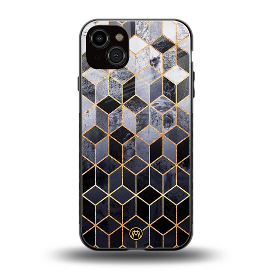 mermaid skin grey edition back phone cover | glass case for iphone 14 plus