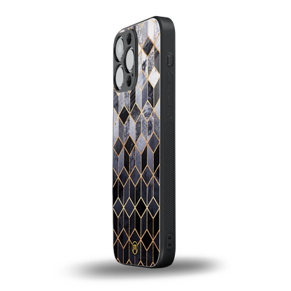 mermaid skin grey edition back phone cover | glass case for iphone 14 pro max