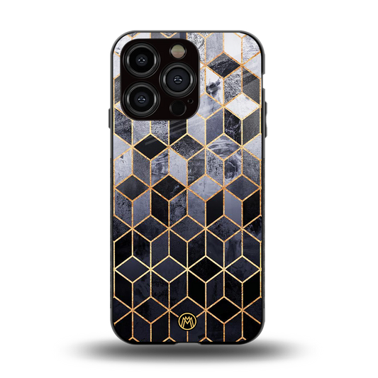 mermaid skin grey edition back phone cover | glass case for iphone 15 pro