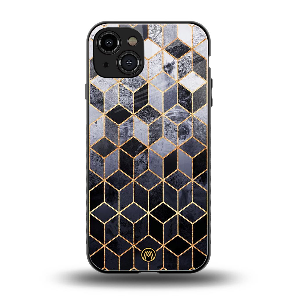 mermaid skin grey edition back phone cover | glass case for iphone 15