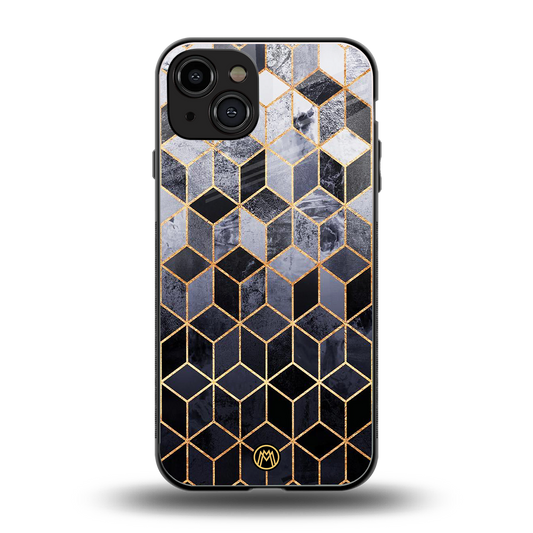 mermaid skin grey edition back phone cover | glass case for iphone 15
