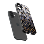 mermaid skin grey edition back phone cover | glass case for iphone 16 plus