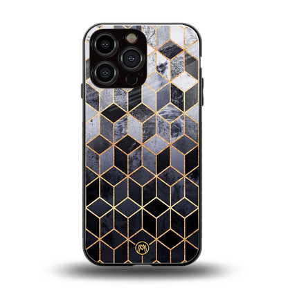 mermaid skin grey edition back phone cover | glass case for iphone 16 pro max