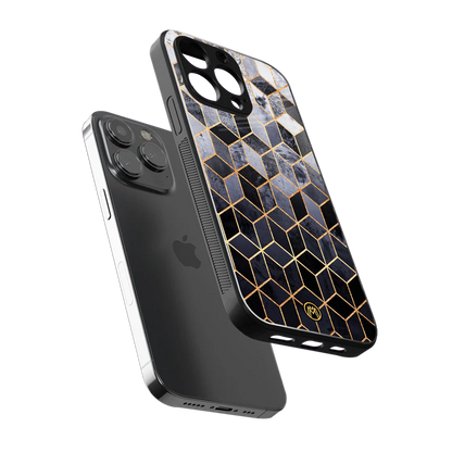 mermaid skin grey edition back phone cover | glass case for iphone 16 pro max