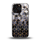 mermaid skin grey edition back phone cover | glass case for iphone 16 pro