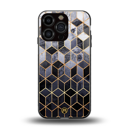 mermaid skin grey edition back phone cover | glass case for iphone 16 pro