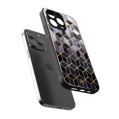 mermaid skin grey edition back phone cover | glass case for iphone 16 pro