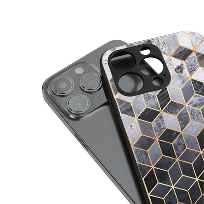 mermaid skin grey edition back phone cover | glass case for iphone 16 pro