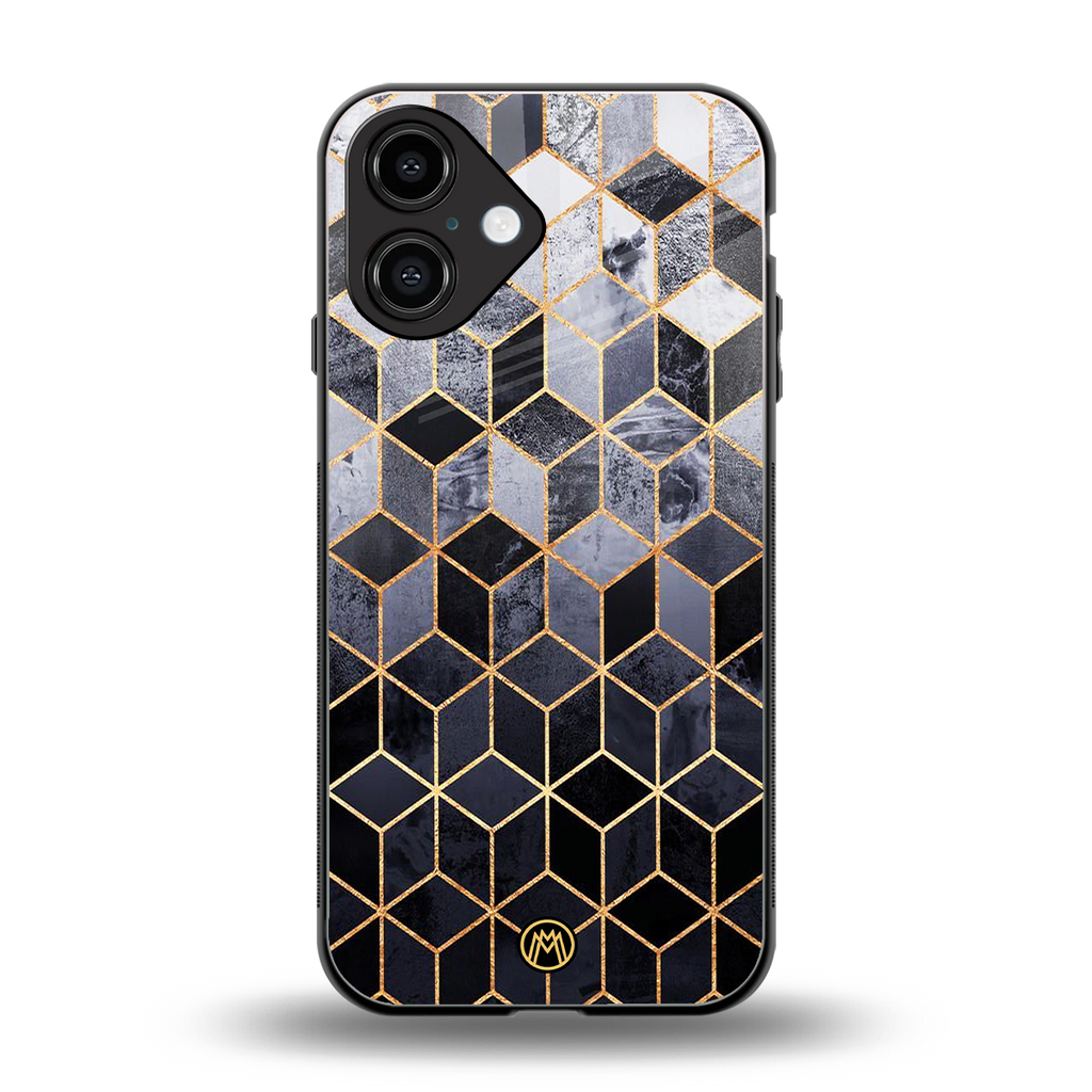 mermaid skin grey edition back phone cover | glass case for iphone 16