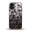 mermaid skin grey edition back phone cover | glass case for iphone 16