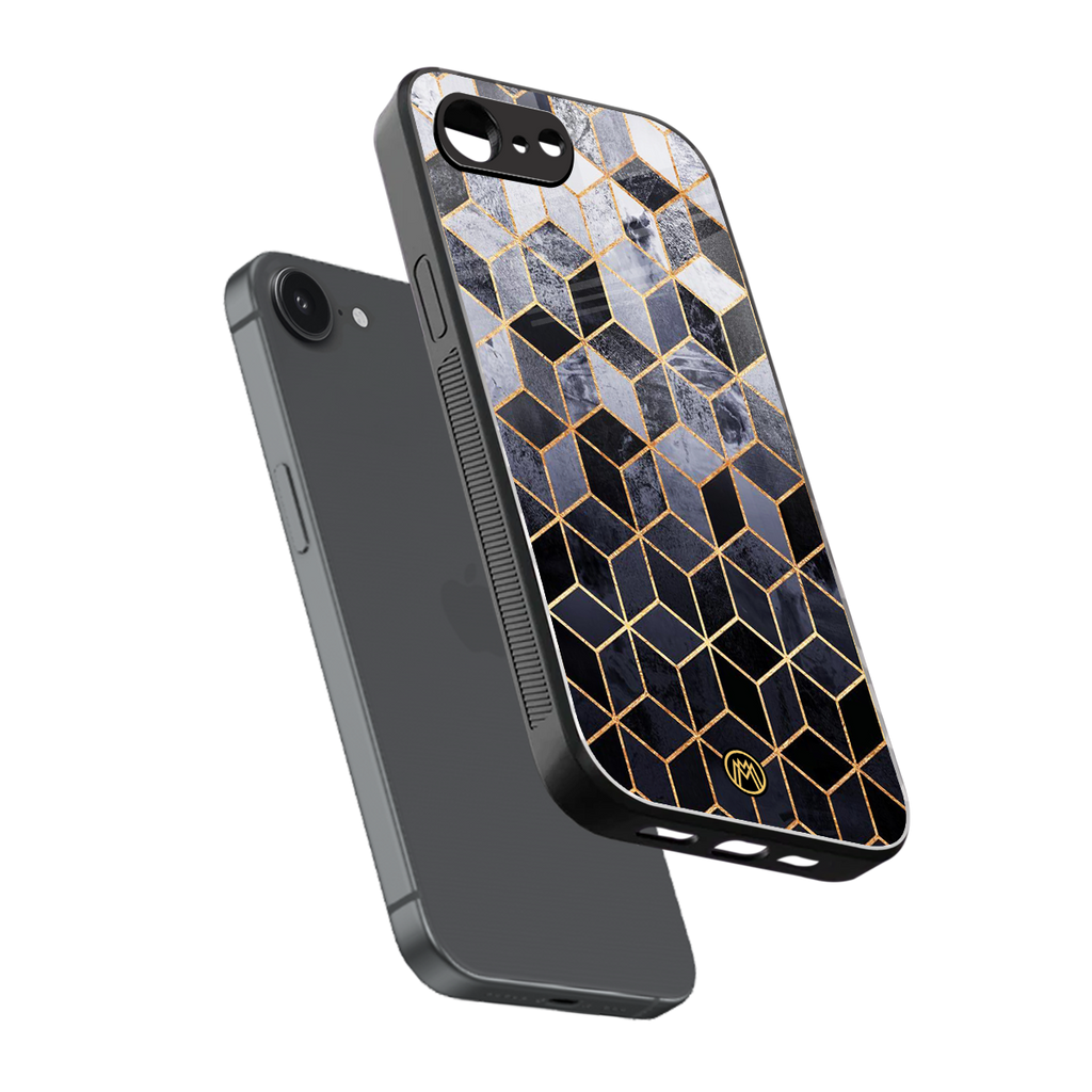 mermaid skin grey edition back phone cover | glass case for iphone 16e