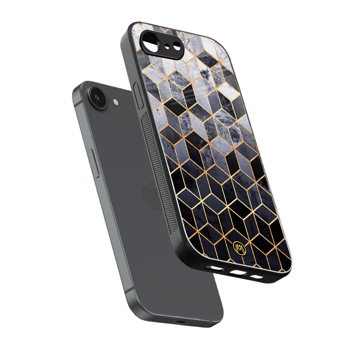 mermaid skin grey edition back phone cover | glass case for iphone 16e