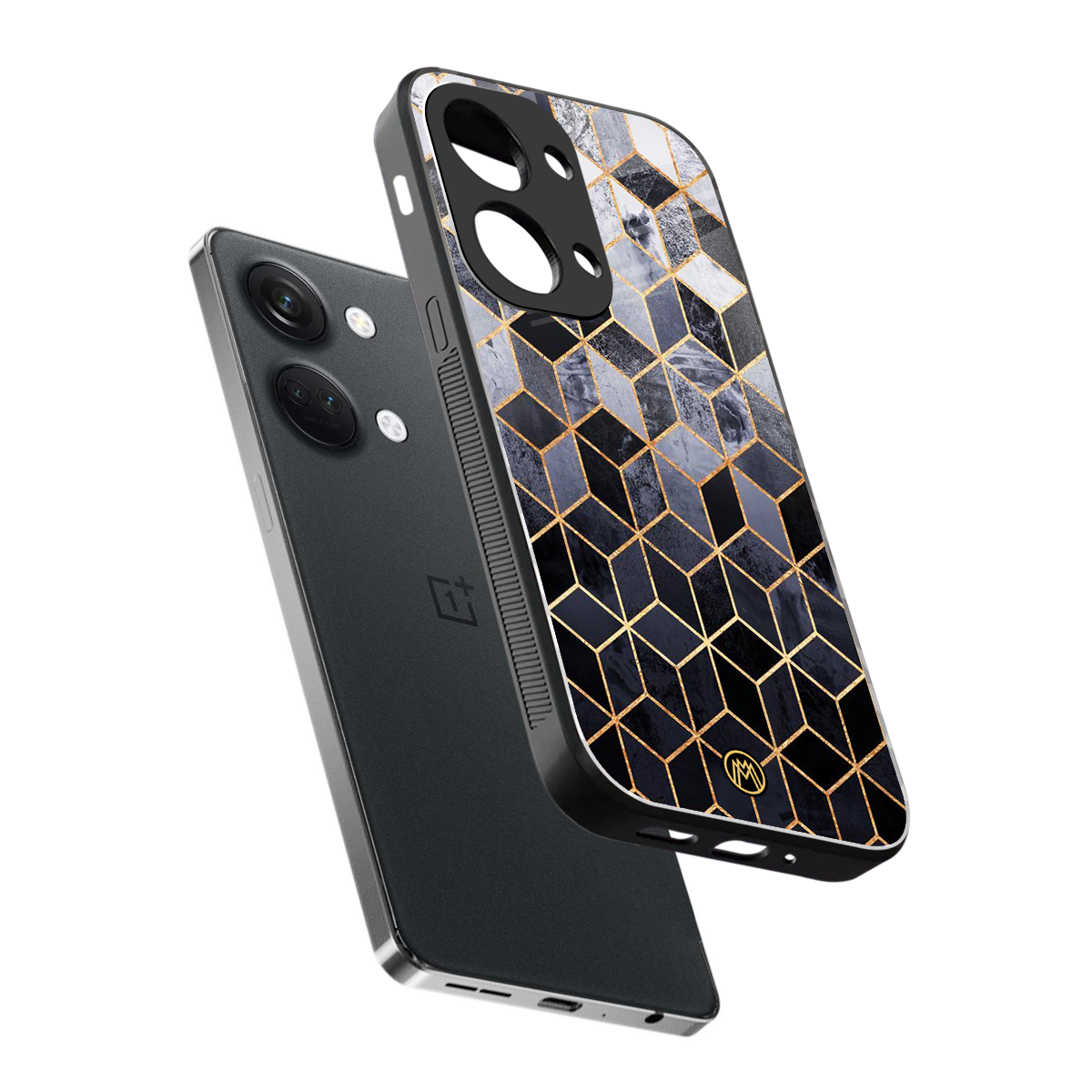 mermaid skin grey edition back phone cover | glass case for oneplus nord 3