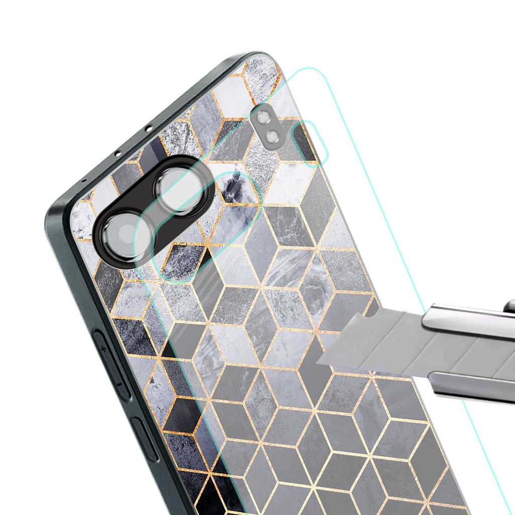 mermaid skin grey edition back phone cover | glass case for oneplus nord 4
