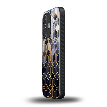 mermaid skin grey edition back phone cover | glass case for oneplus nord ce 3