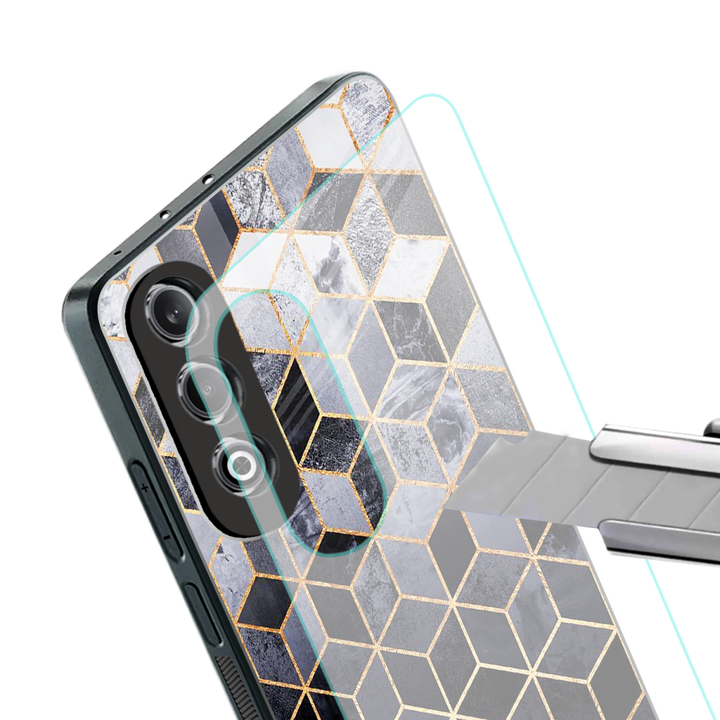 mermaid skin grey edition back phone cover | glass case for oneplus nord ce 4