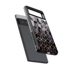 mermaid skin grey edition back phone cover | glass case for google pixel 6 pro