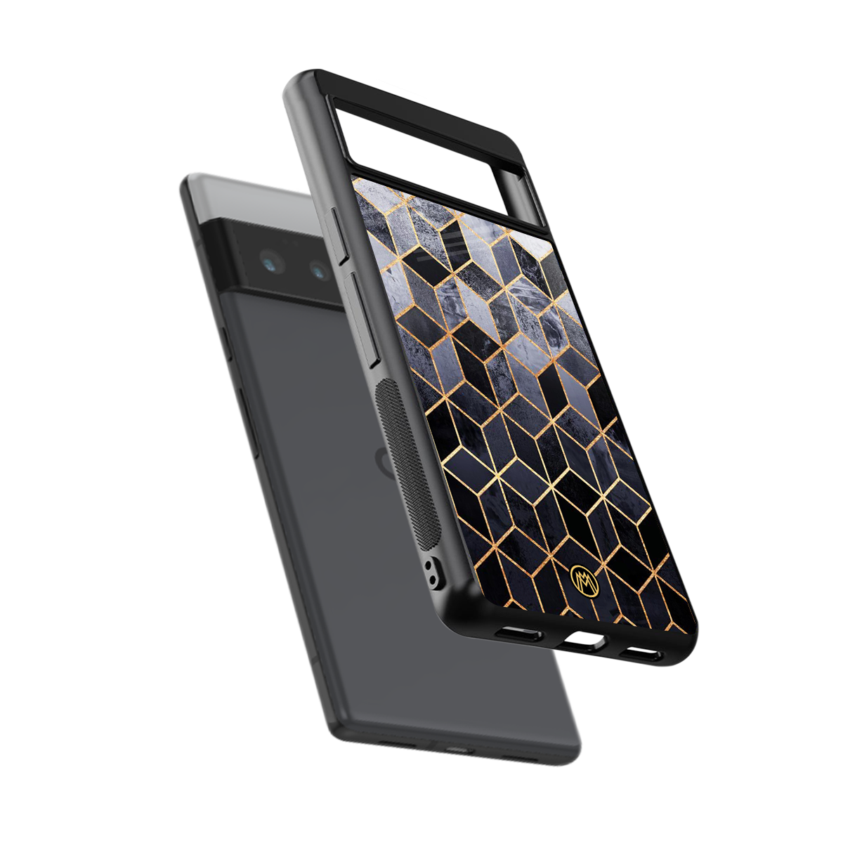 mermaid skin grey edition back phone cover | glass case for google pixel 6 pro