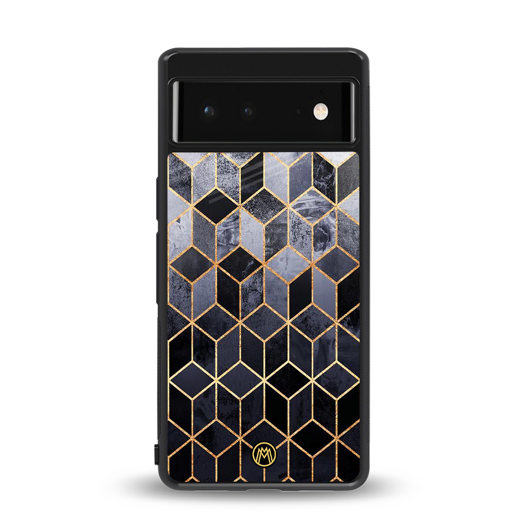mermaid skin grey edition back phone cover | glass case for google pixel 6