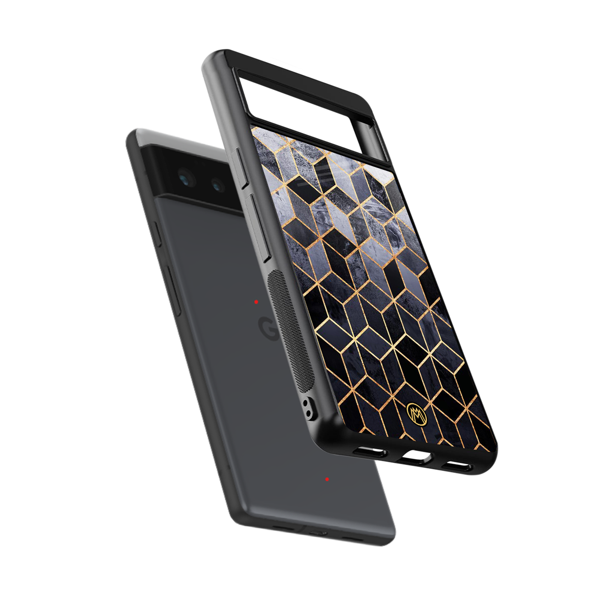 mermaid skin grey edition back phone cover | glass case for google pixel 6