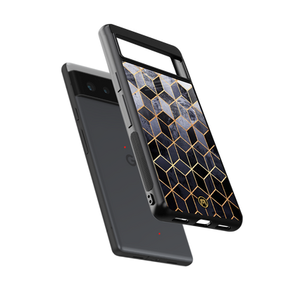 mermaid skin grey edition back phone cover | glass case for google pixel 6