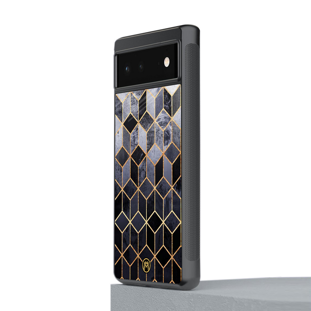 mermaid skin grey edition back phone cover | glass case for google pixel 6