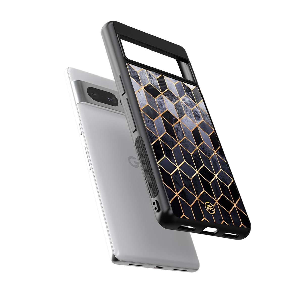 mermaid skin grey edition back phone cover | glass case for google pixel 7 pro