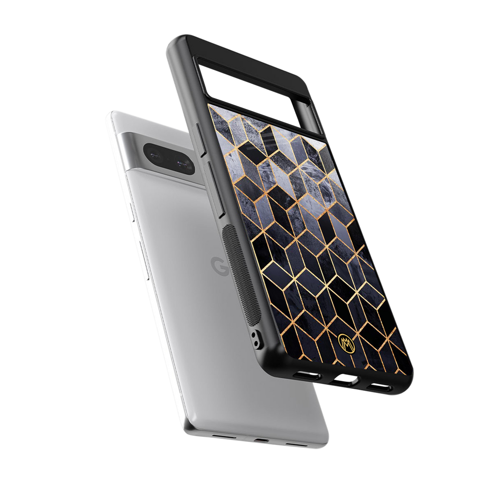 mermaid skin grey edition back phone cover | glass case for Google Pixel 7A
