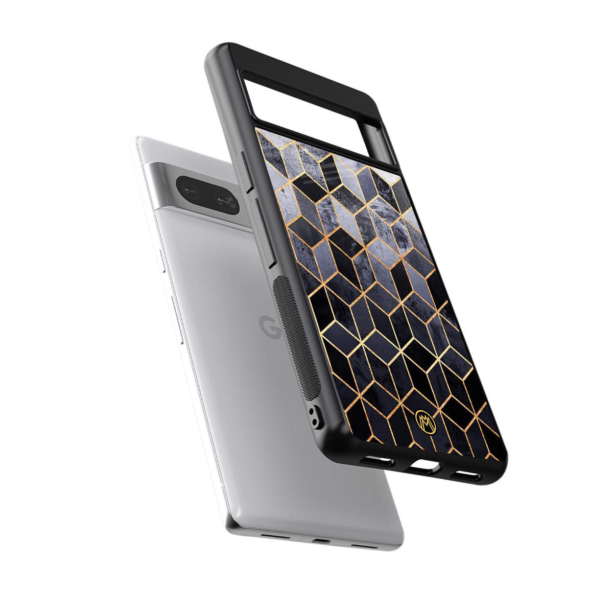 mermaid skin grey edition back phone cover | glass case for Google Pixel 7A