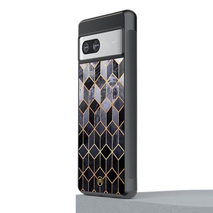 mermaid skin grey edition back phone cover | glass case for Google Pixel 7