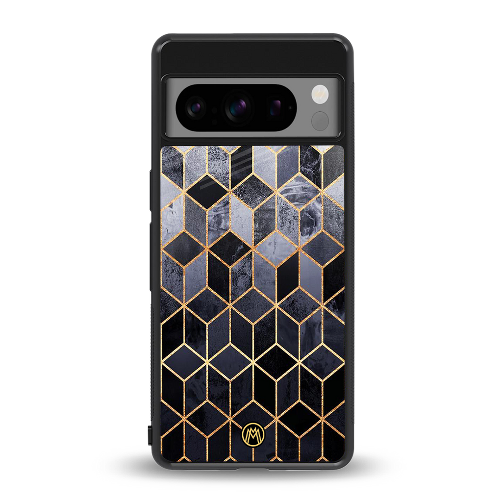 mermaid skin grey edition back phone cover | glass case for google pixel 8 pro
