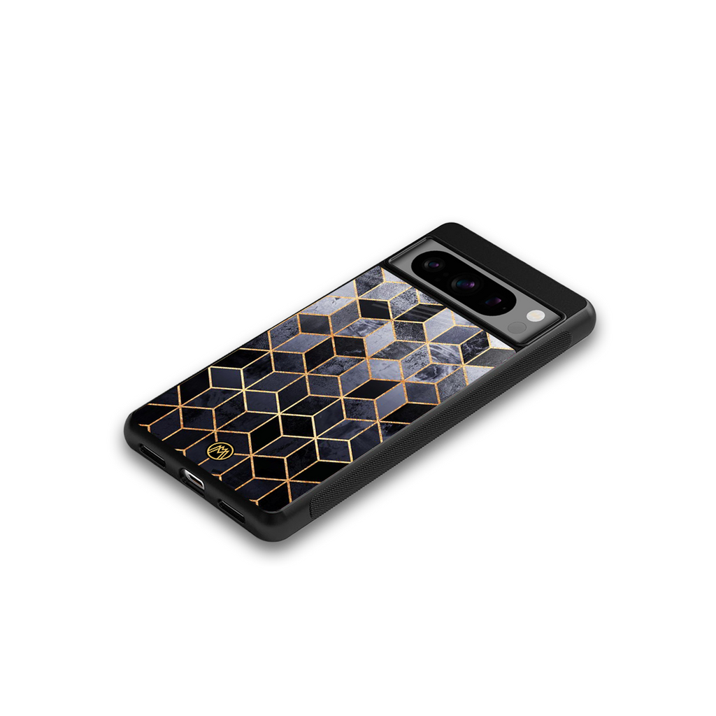 mermaid skin grey edition back phone cover | glass case for google pixel 8 pro