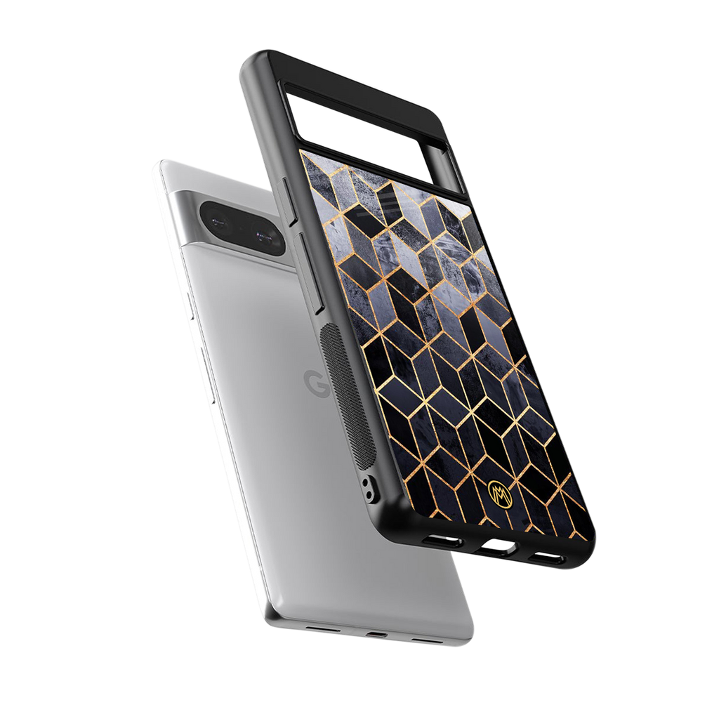 mermaid skin grey edition back phone cover | glass case for Google Pixel 8