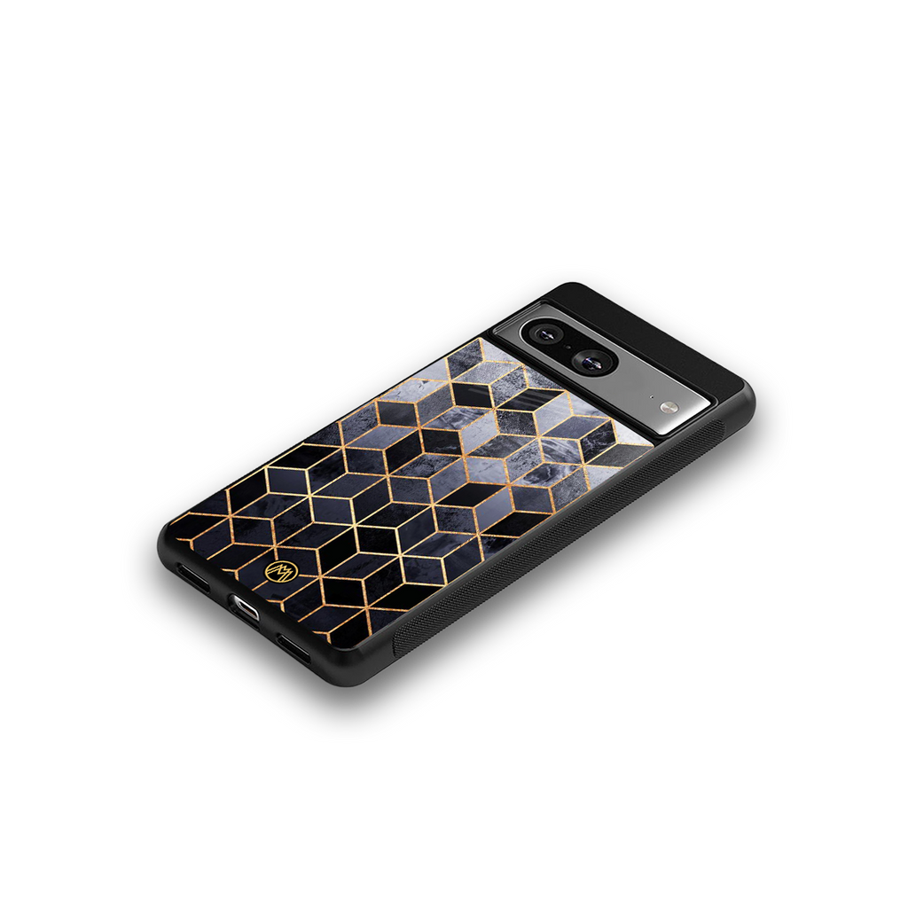 mermaid skin grey edition back phone cover | glass case for Google Pixel 8