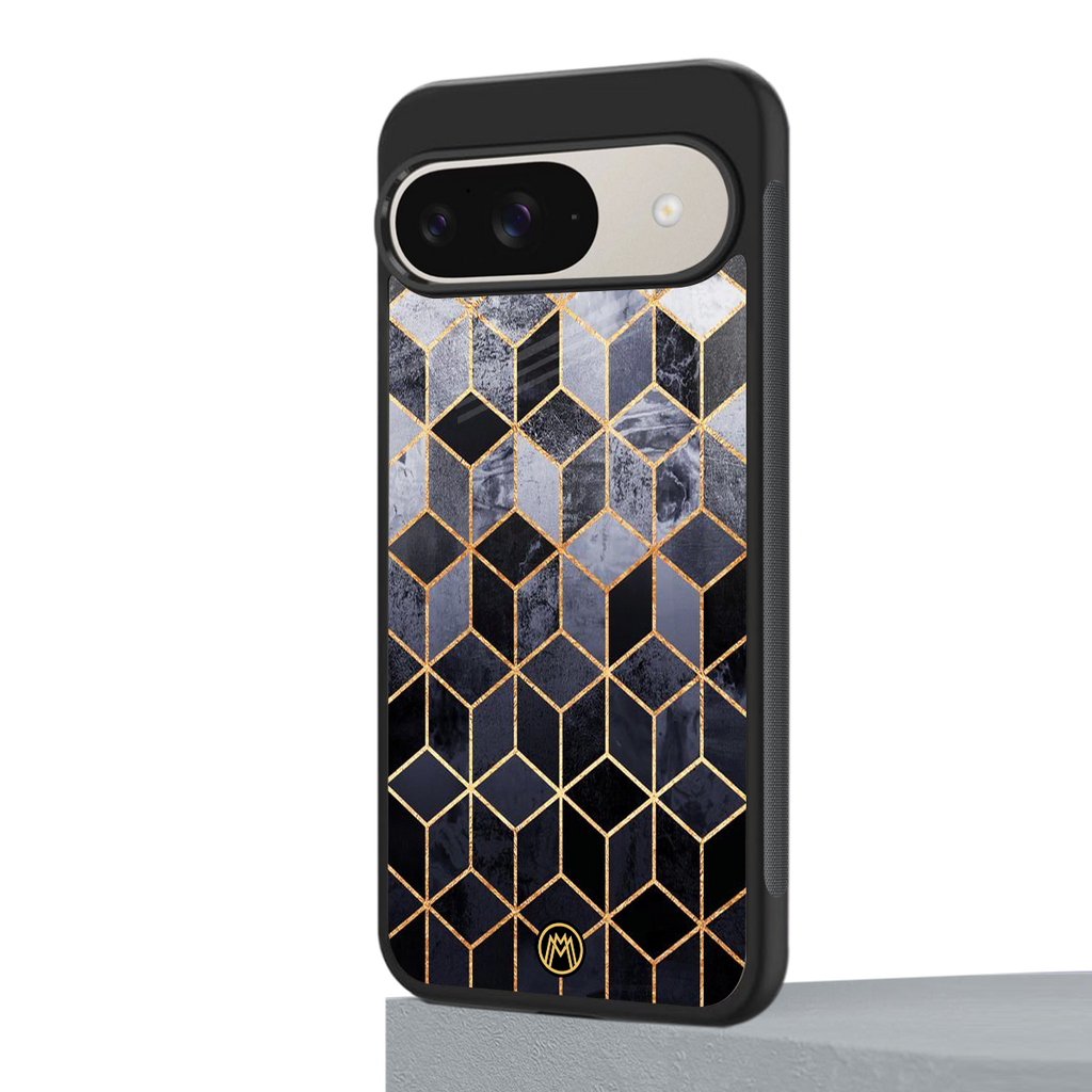 mermaid skin grey edition back phone cover | glass case for google pixel 9
