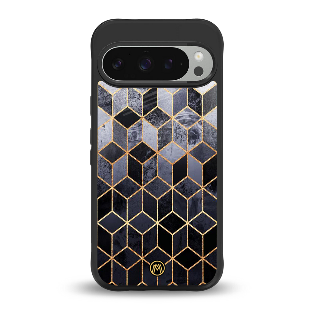 mermaid skin grey edition back phone cover | glass case for google pixel 9 pro