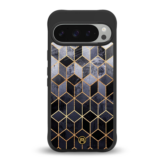 mermaid skin grey edition back phone cover | glass case for google pixel 9 pro xl