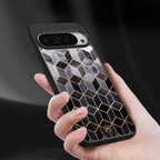 mermaid skin grey edition back phone cover | glass case for google pixel 9 pro