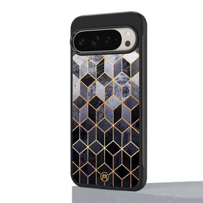 mermaid skin grey edition back phone cover | glass case for google pixel 9 pro