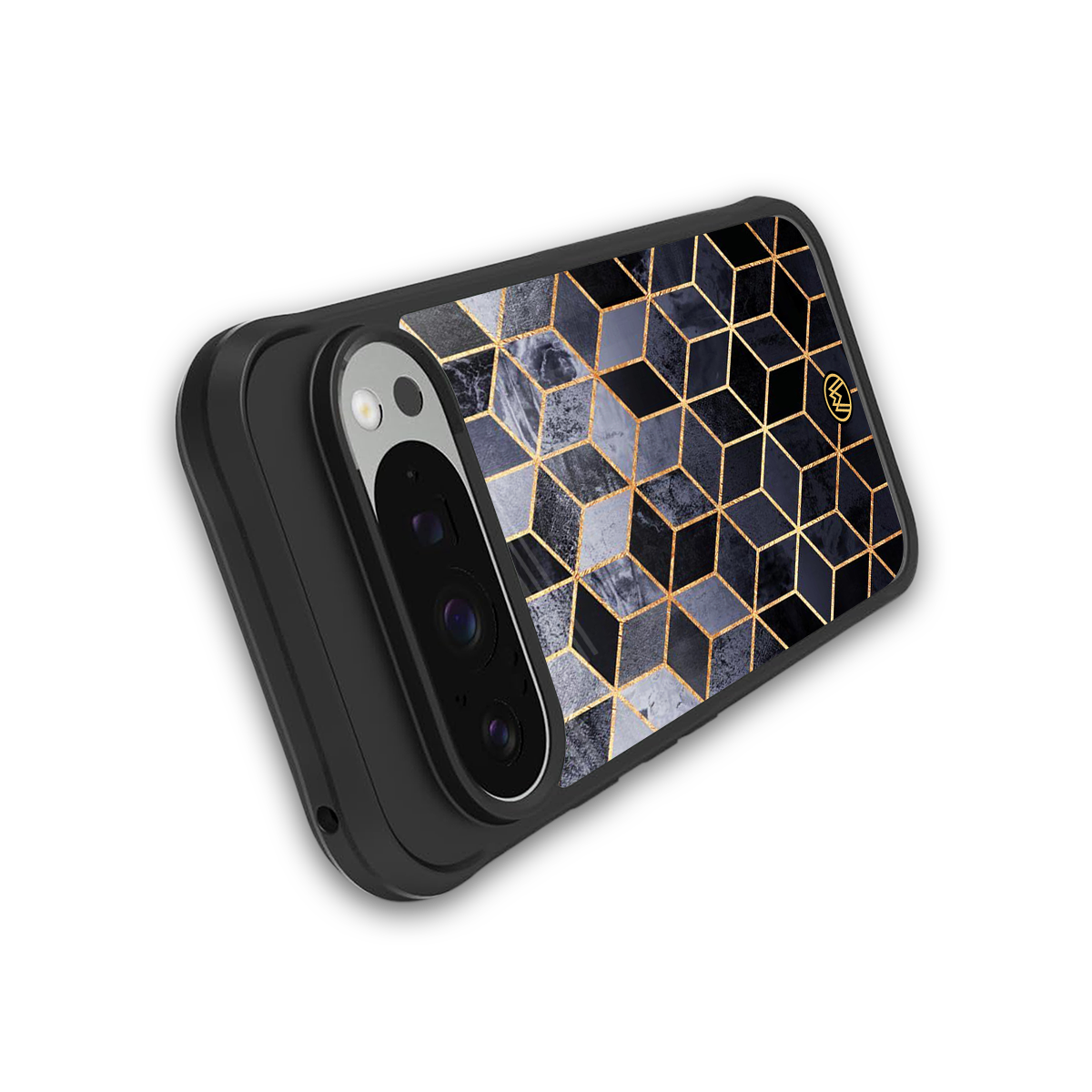 mermaid skin grey edition back phone cover | glass case for google pixel 9 pro