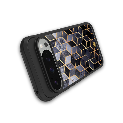 mermaid skin grey edition back phone cover | glass case for google pixel 9 pro