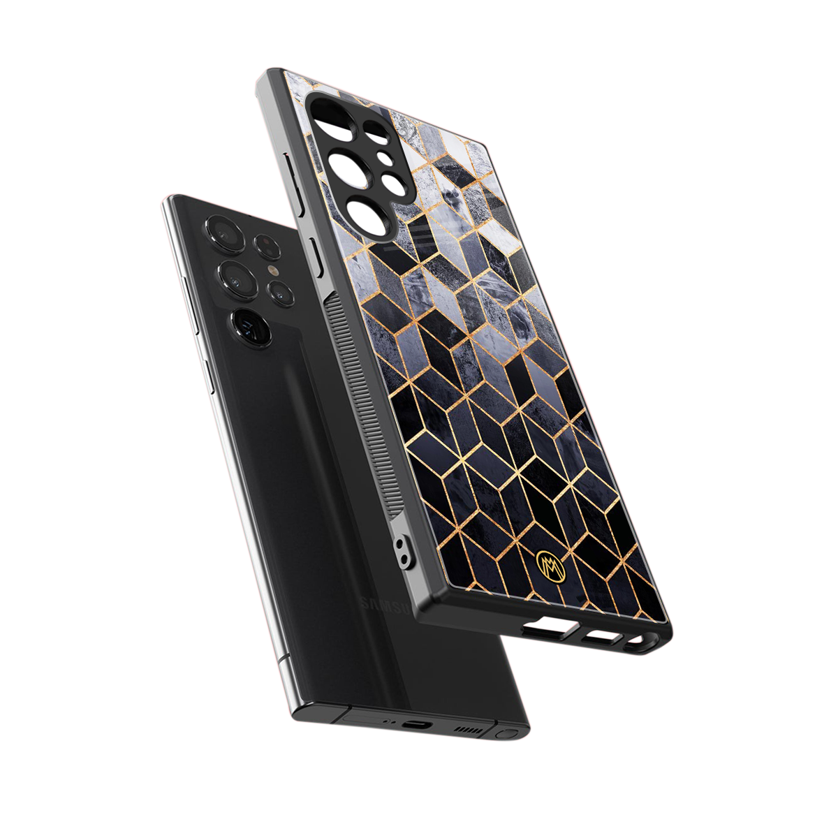 mermaid skin grey edition back phone cover | glass case for samsung galaxy s23 ultra