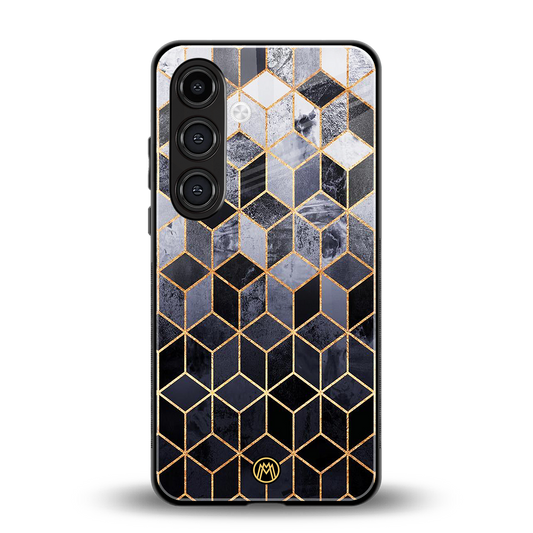 mermaid skin grey edition back phone cover | glass case for samsung galaxy s24 plus